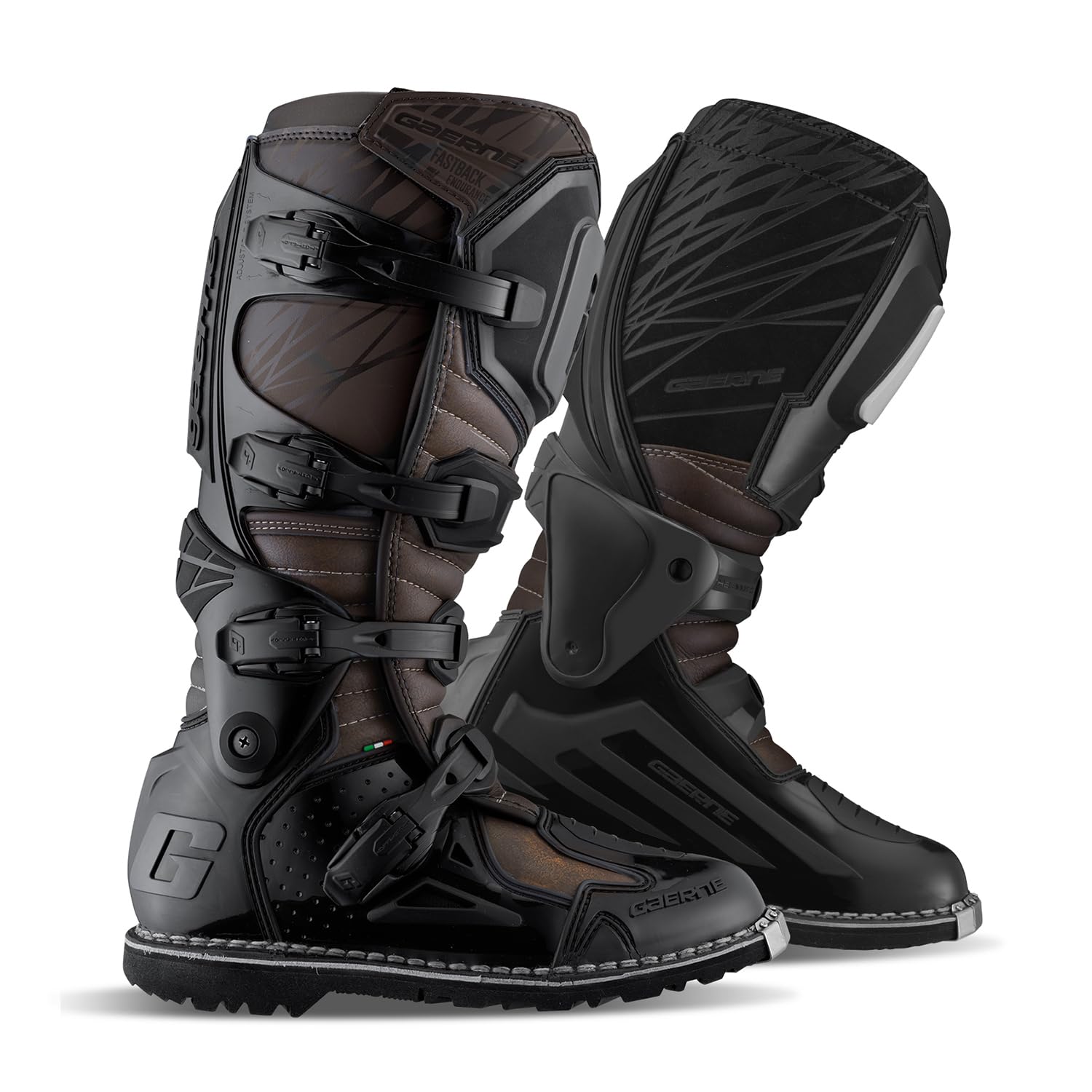 Gaerne Stivali da Motocross Fastback Endurance Enduro - Nero/Marrone
