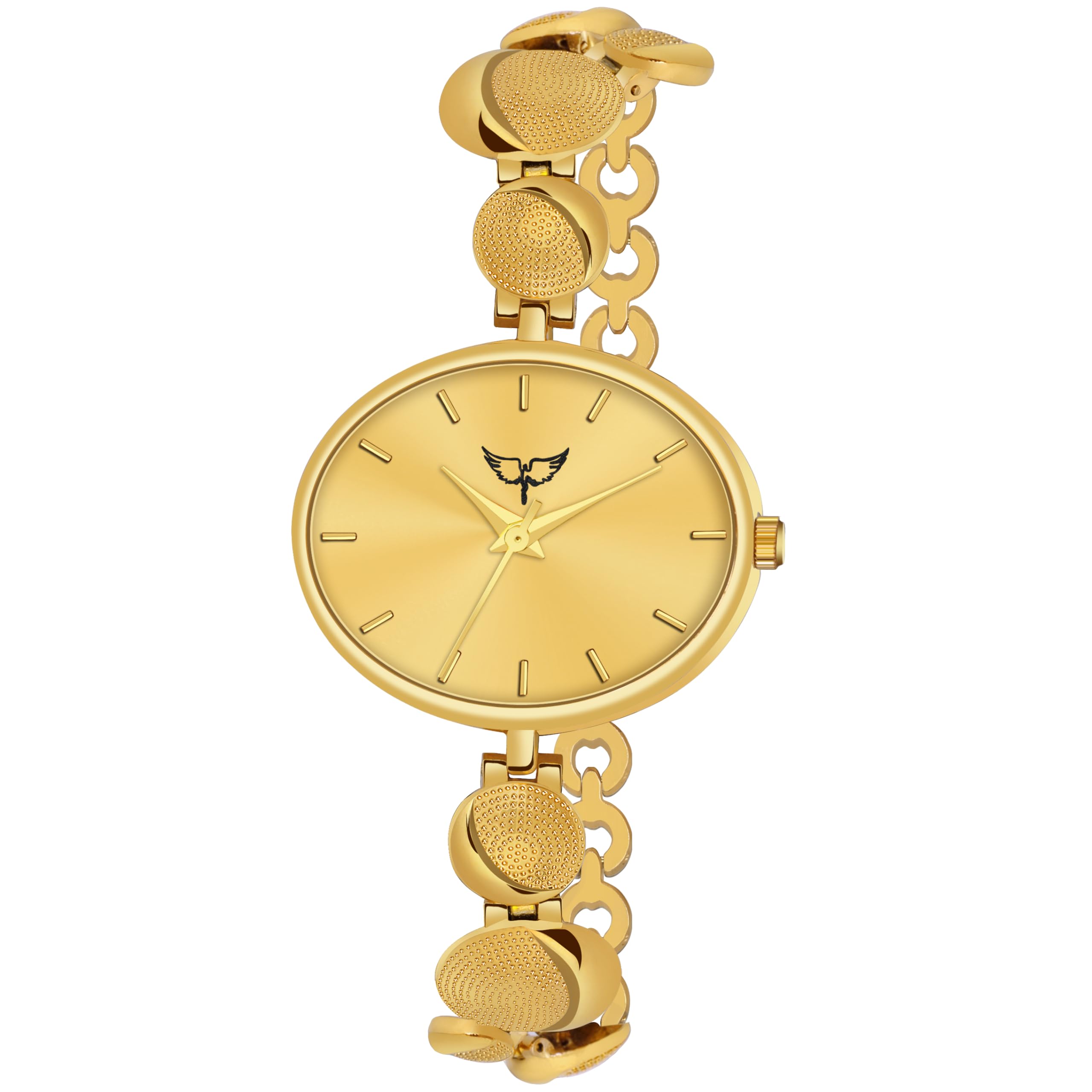 Womens Classic Fashion Wrist Watch, Slim Case, Aqua Blue Dial, Black Tone (Gold) (B0D6R5WBH7) Amazon Price History, Amazon Price Tracker