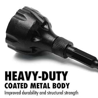 Deburring External Chamfer Tool, with Tungsten Carbide Blade, Deburring Chamfering Drill Bit, Remove Burr Tools Quick Release Hex Shank. Improved Durability and Sharpness. Fits 1/8 to 3/4.