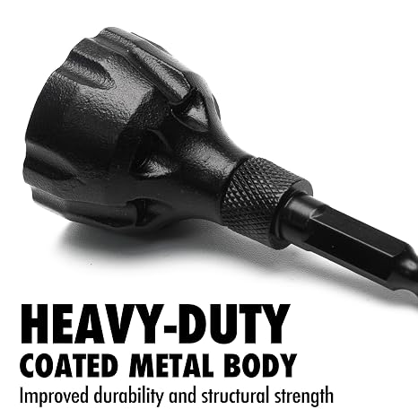 Deburring External Chamfer Tool, with Tungsten Carbide Blade, Deburring Chamfering Drill Bit, Remove Burr Tools Quick Release Hex Shank. Improved Durability and Sharpness. Fits 1/8 to 3/4.