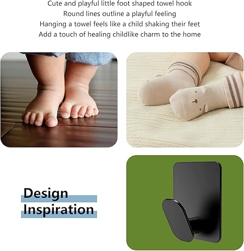 Miniatura 4 de Paquete de 4 ganchos adhesivos de acero inoxidable, ganchos de pared adhesivos multiusos para toallas, llaves, bolsas, ideales para baño, cocina y