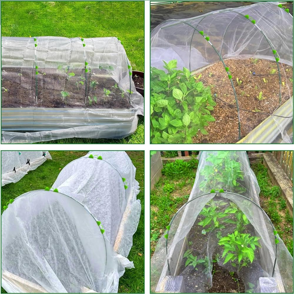Lot de 70 Arceau pour Serre Tunnel,Cerceau pour Serre de Jardin,Arceau de Jardin,Kit De Maison De Cerceau De Jardin,Arceau pour Tunnel Serre de Jardin,Garden Arceaux pour Serre Tunnel