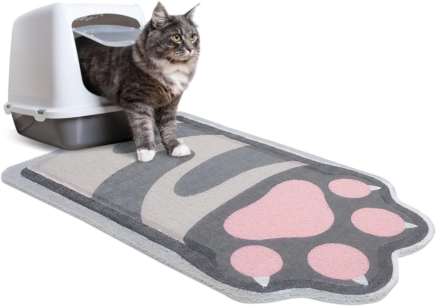 Unicorn Catcher Cat Litter Mat Quality Litter Box Mat Large Non-Slip Cat Litter Mat Litter Trapping Mat Soft Kitty Litter Mat Cute Cat Food Mat Cat Products Easy to Clean