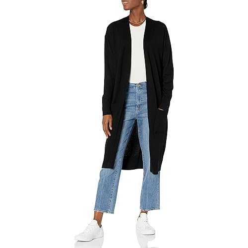 The Drop Women's Daisy Long Cardigan Sweater