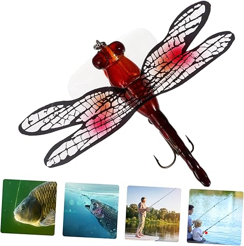 Miniatura 5 de VANZACK 2pcs señuelo libélula cebos de pesca aparatos de pesca equipo de pesca regalos de pesca para hombres señuelos de pesca realistas señuelos de