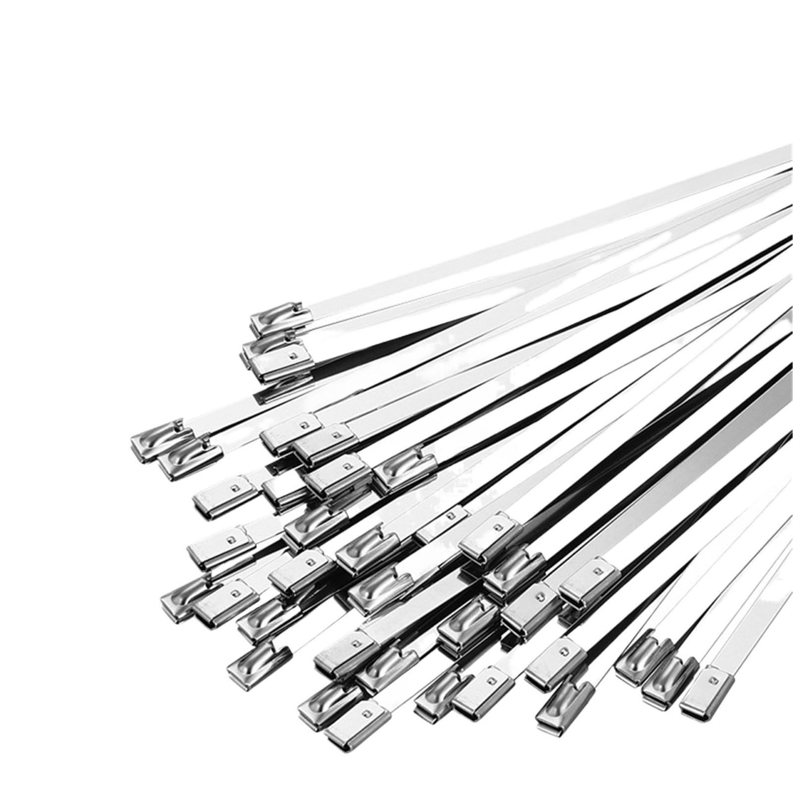 Metal Cable Ties Cable Ties 100pcs 4.6mm Width100-1000mm 304 Stainless Steel Metal Zip Multi-Purpose Wires Wrap(4.6x150mm)