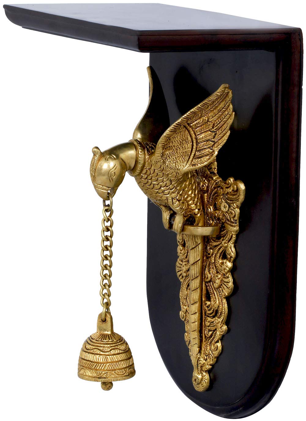 Statue de perroquet exotique en bois pour embellir le salon et le bureau