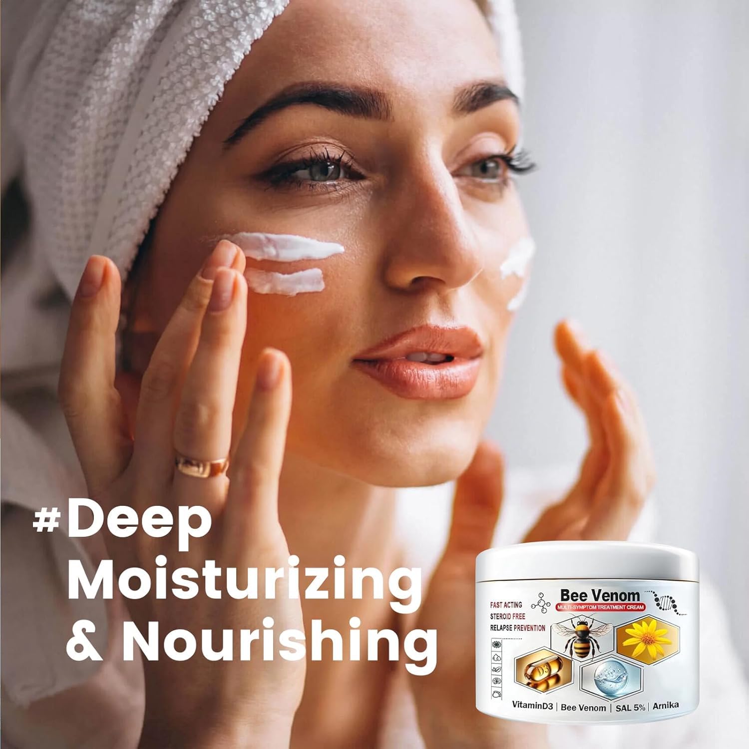 2PCS Bee Venom Cream for All Skin Treatment Bee Venom Repair Cream, Advanced Joint and Bone Cream for Neck Waist, Back, Hand - Image 3