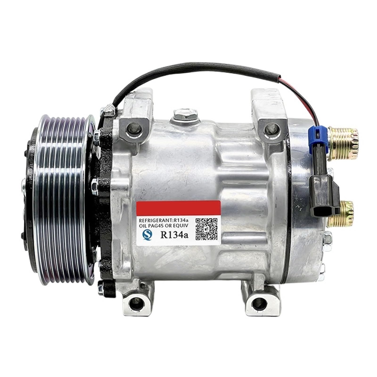 Pyqmztrv One Color Ac Air Conditioning Compressor Sd7h15 F69-6003-114，Compatible For Kenworth Sanden 4090 4391 4391E 4391X 12V