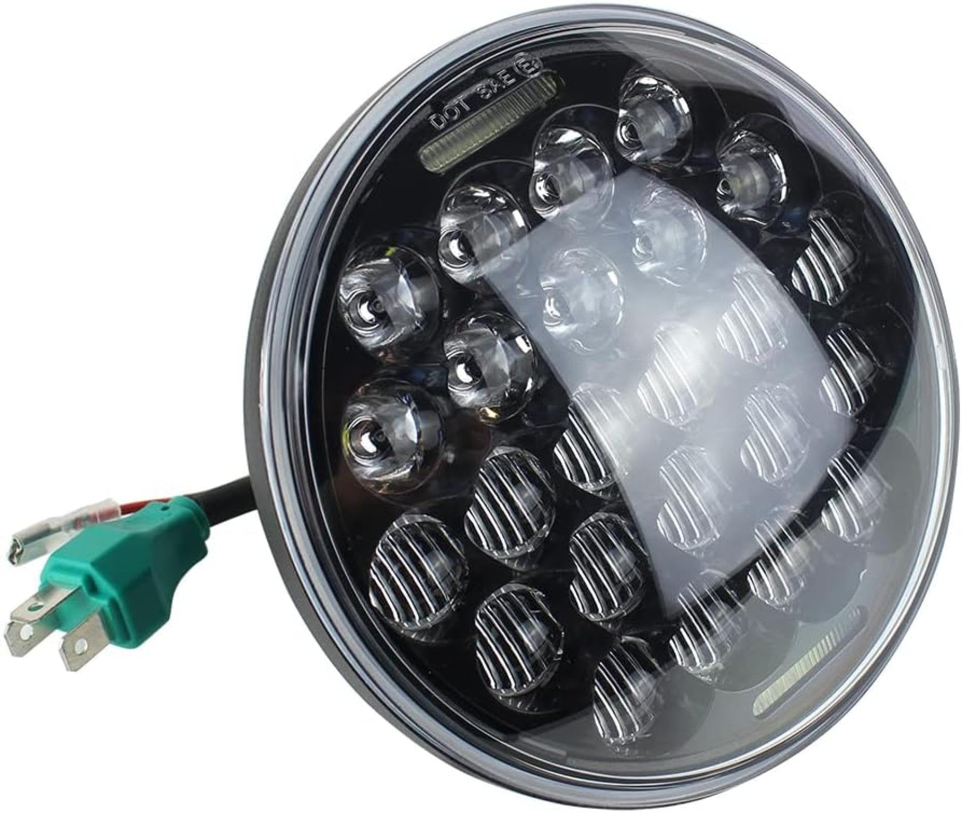 reflektor motocyklowy 5,75 cala 72W akcesoria motocyklowe H/L Beam przednia lampa przednia do Dla Dyna DRL Angel Eye LED reflektor