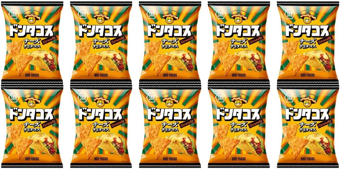 [Bulk Purchase] Dontacos Cheese Chili Tacos 2.0 oz (57 g) x 10 Bags