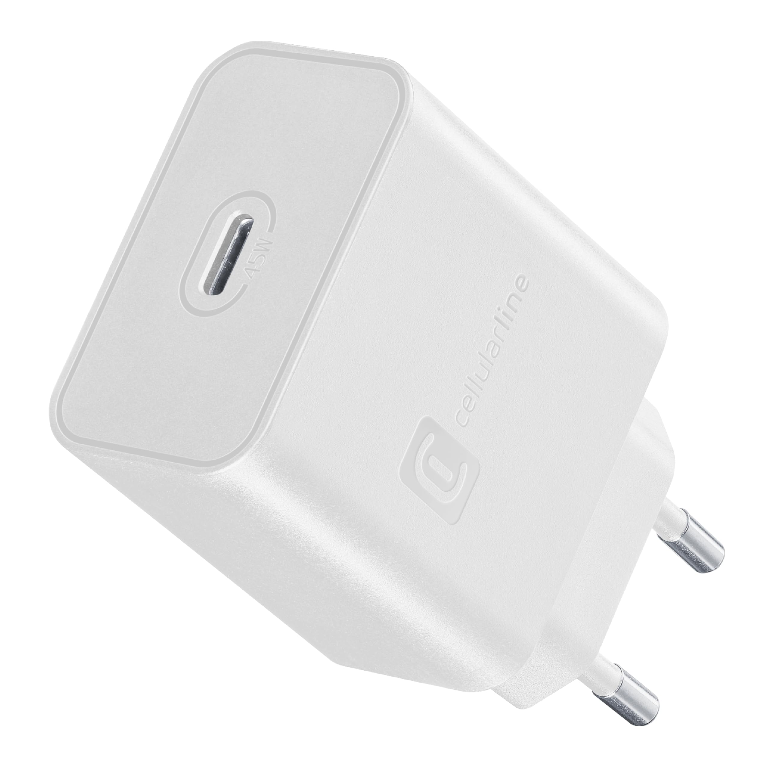 Cellularline - Caricabatterie da Rete - Super Fast Charger PD 45W