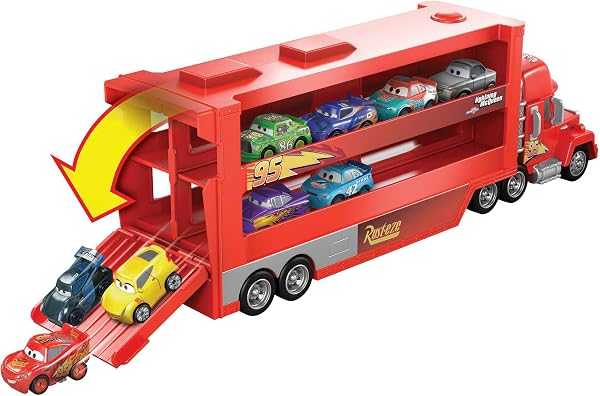 Mattel Disney Cars 3 Mack Supercamión de trasnporte de coches de juguete (GNW34) - 4