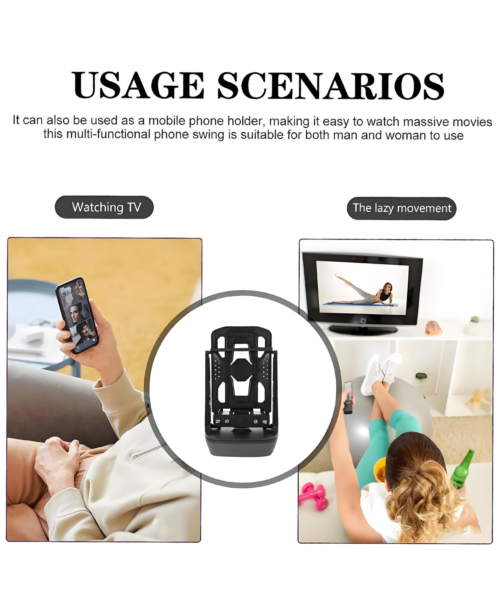 Pedometer Step Counter,Step Counter Device,Step Counter,Can Accommodate 2 Phones Can be Used as a Phone Holder,Suitable for Earning Walking Steps on Smartphones - Image 3 thumbnail