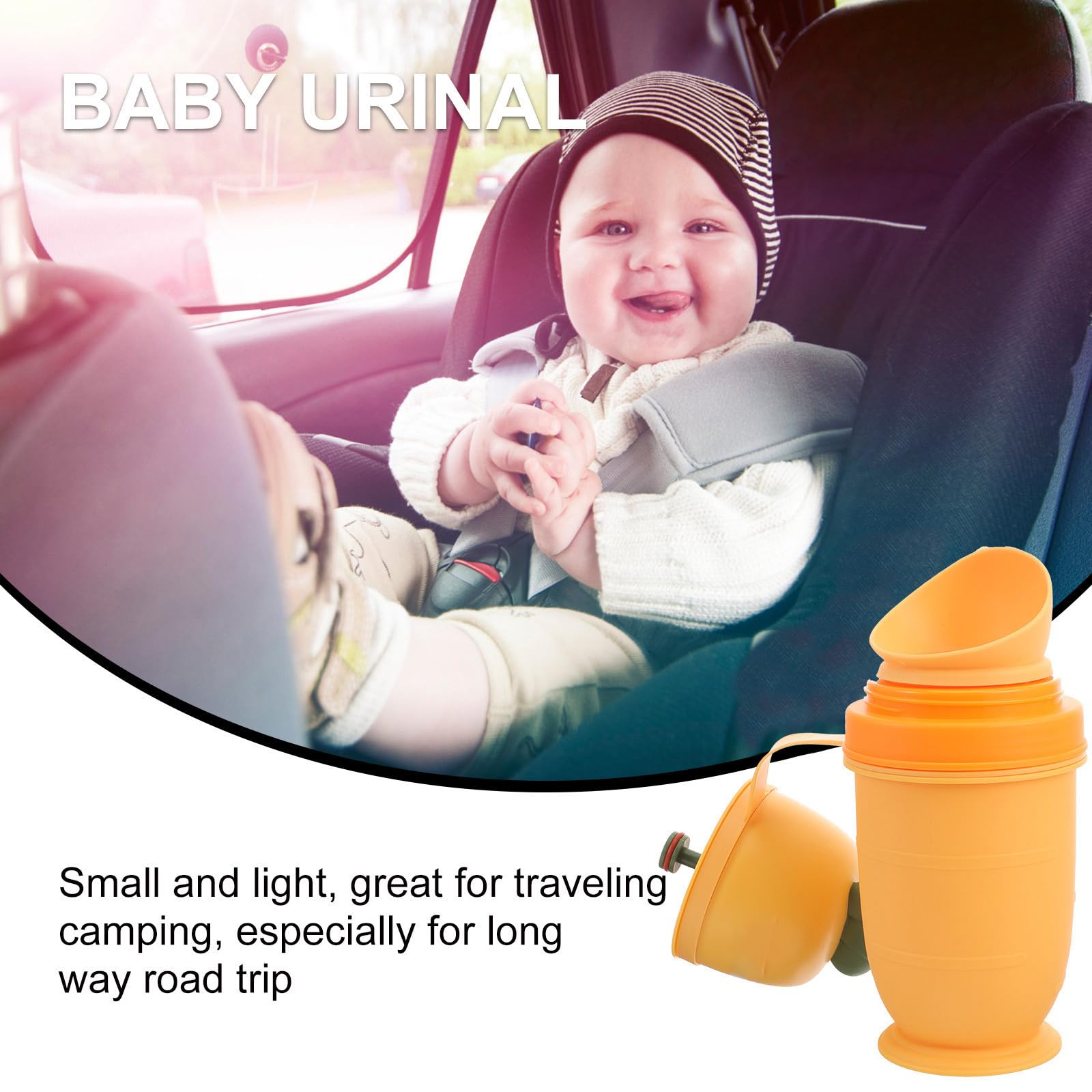 Urinoir portable avec couvercle, matériau PP léger, excellente performance d'étanchéité pour le camping en plein air, l'utilisation d'urgence, les voyages et l'apprentissage de la propreté