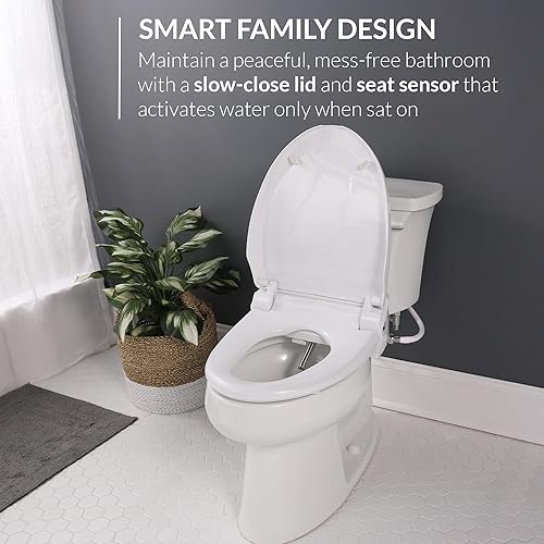 Miniatura 23 de Bio Bidet by Bemis BB-1000W Supreme - Asiento de inodoro con bidé de agua caliente, redondo, color blanco