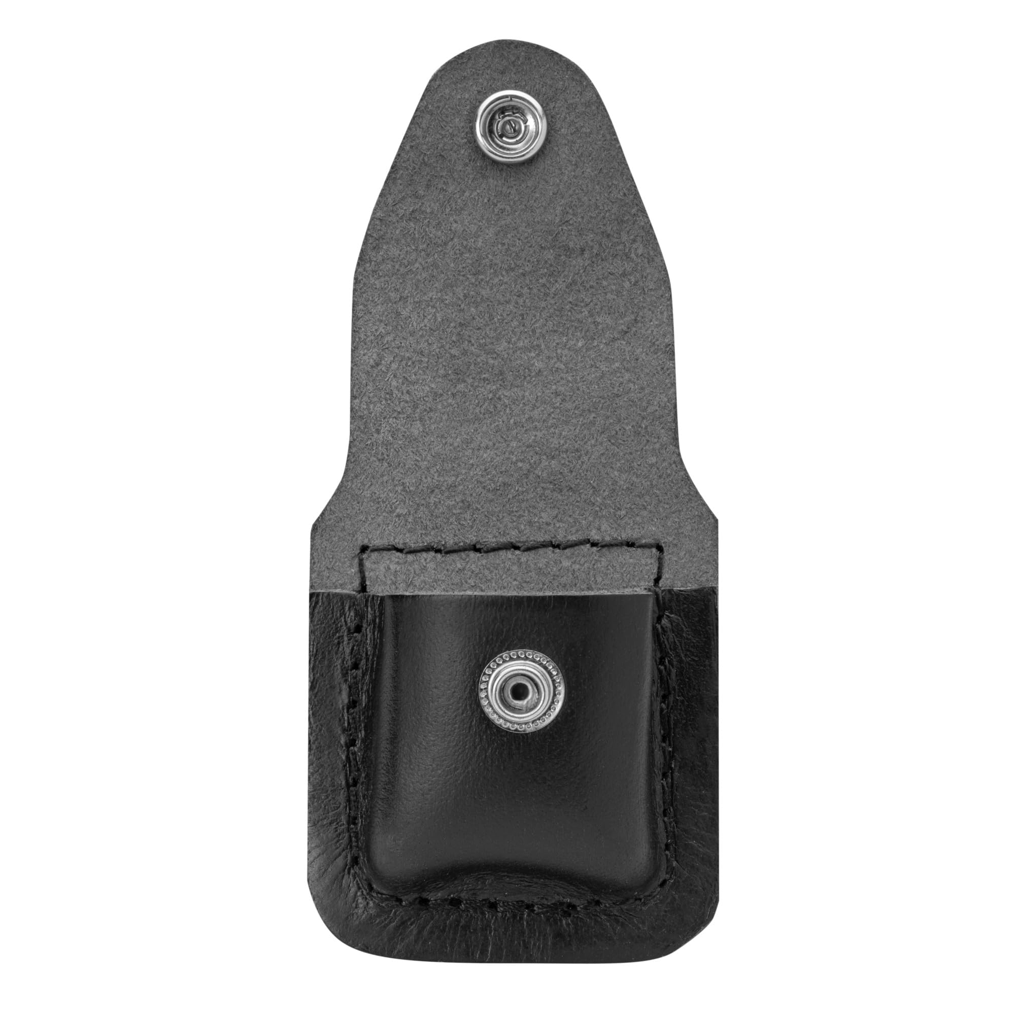 Zippo - Pochette De Ceinture pour Briquet Tempête, en Cuir Noir, Pochette Pratique avec Boucle