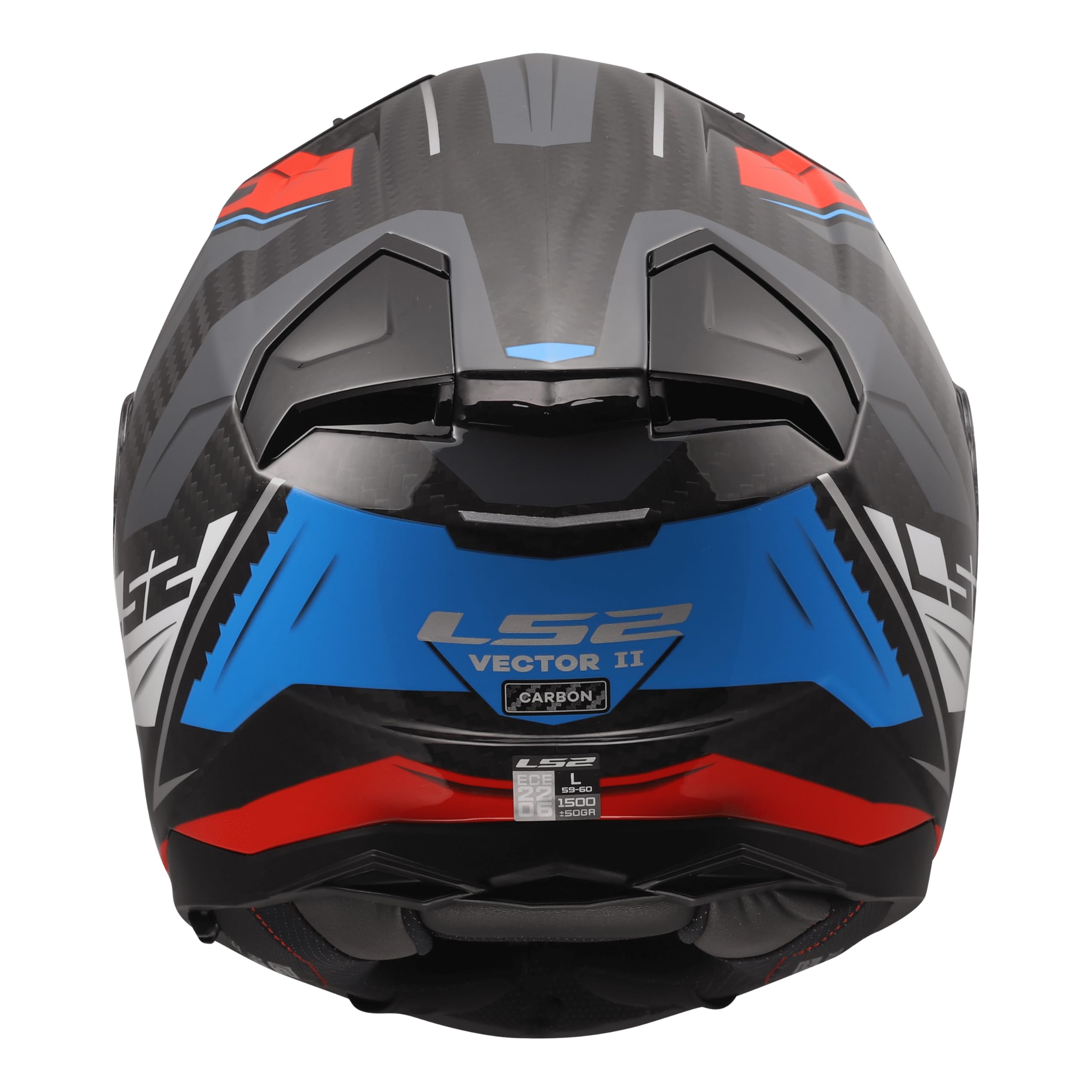 LS2, Casco Moto Integrale VECTOR II CARBON SAVAGE White Blue Red, M