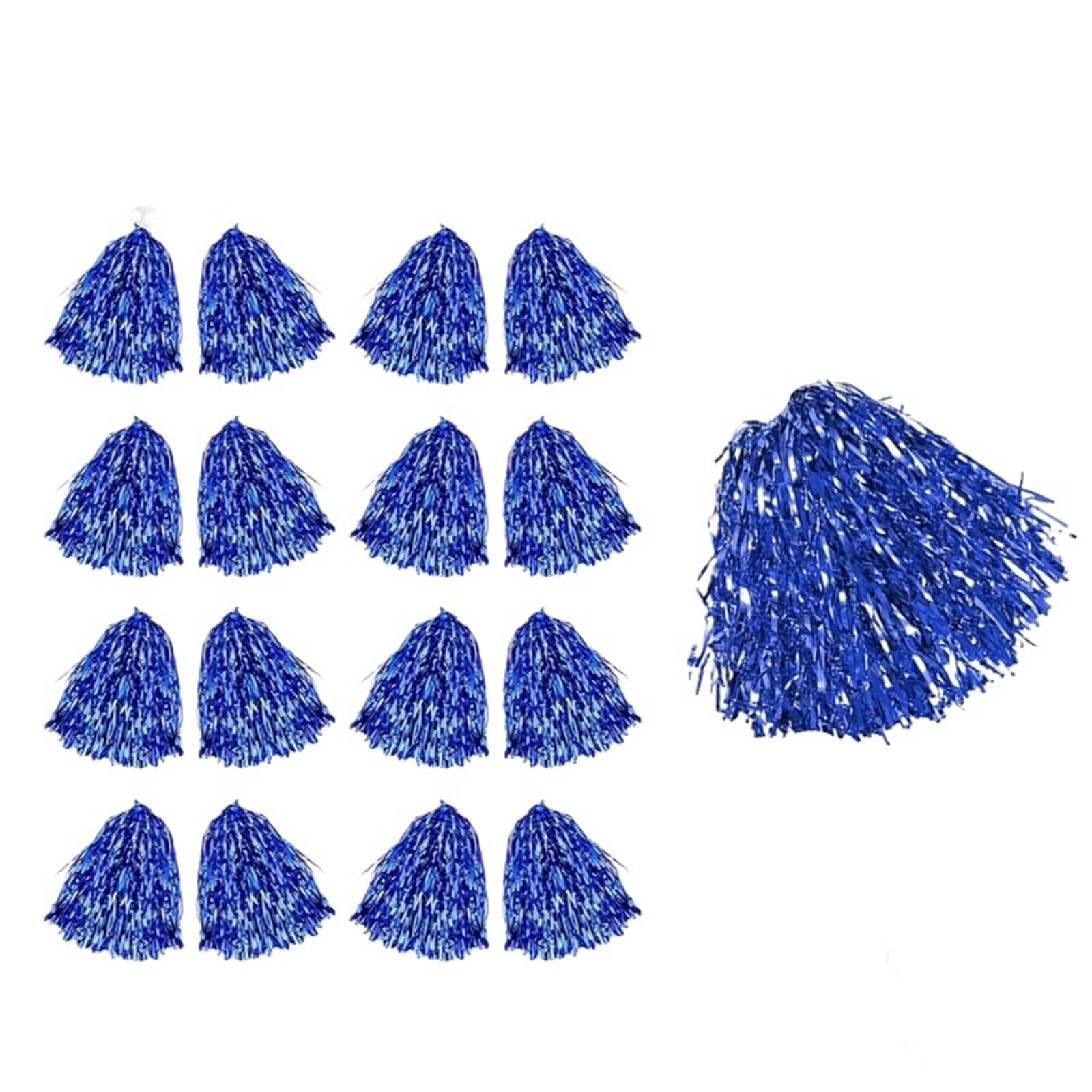 Pompon da cheerleader, 8-200 pezzi, per squadre sportive, tifo, danza, spettacoli teatrali, carnevale, celebra(blu, 72 pezzi)