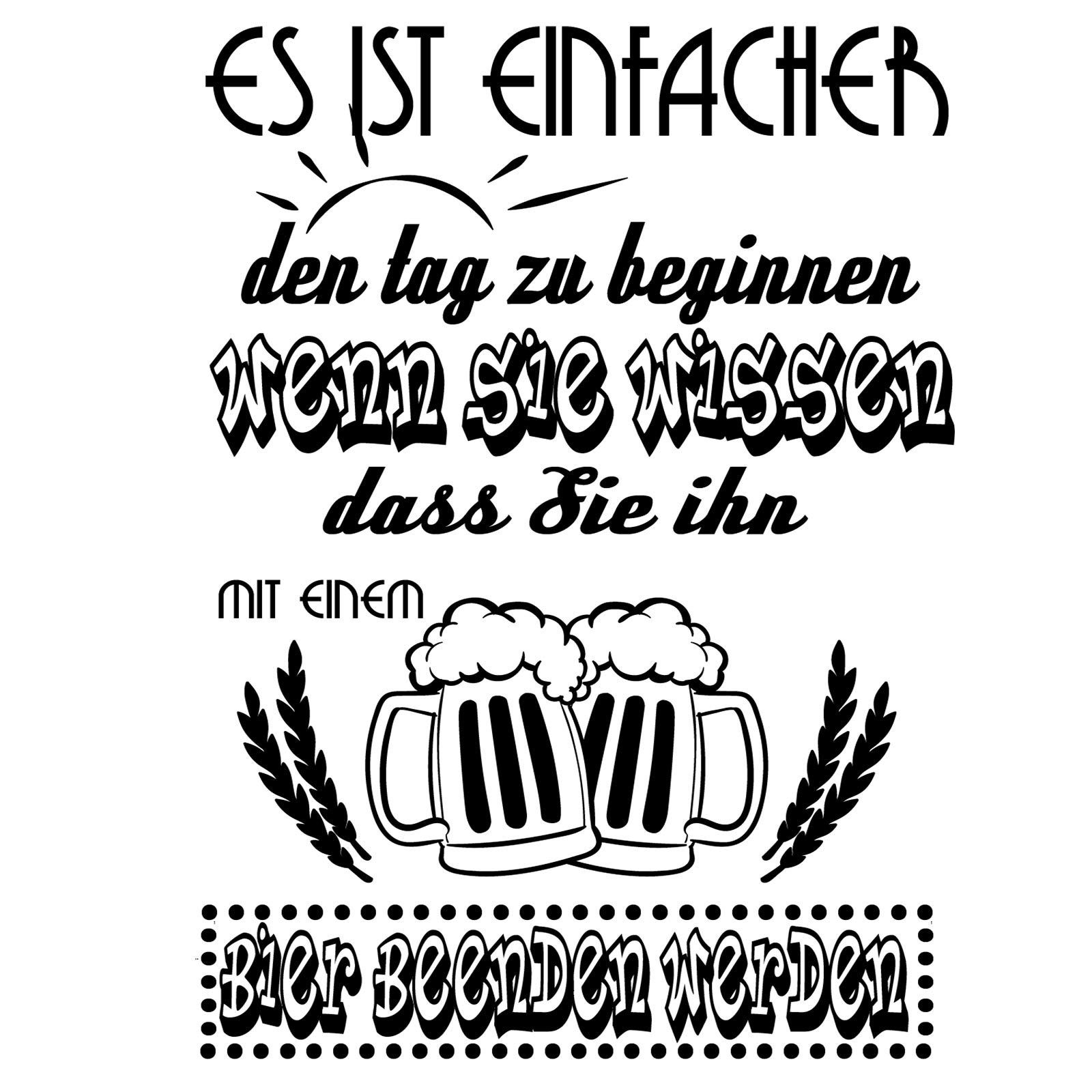 Docliick® Sticker mural décoratif en allemand Wandtattoo Spruch HEUTE IST EIN GUTER. Stickers muraux de phrases celebres.wandtattoo deutsch Docliick