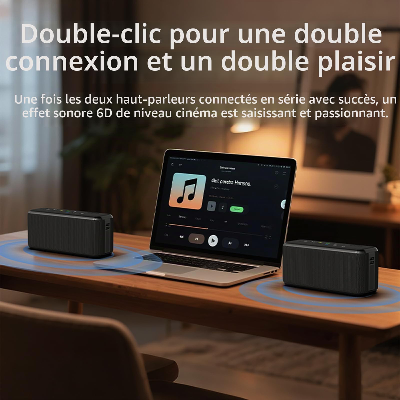 XDOBO X8 Max Haut-parleur Bluetooth portable sans fil avec son stéréo pour extérieur, haut-parleurs étanches pour ordinateur de bureau, haut-parleurs Bassup avec son Surround 360° de graves