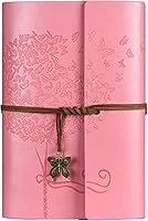 Vista 11 de OMEYA Cuaderno de cuero para diario, planificador de diario de escritura recargable, regalos para mujeres, hombres, niñas, hermanas, amigos