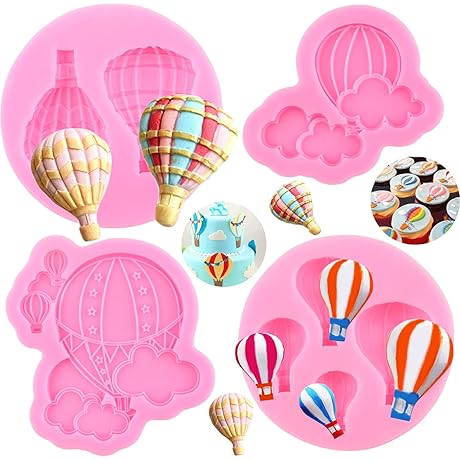 Hot Air Balloon Fondant Molds For Cake Decorating