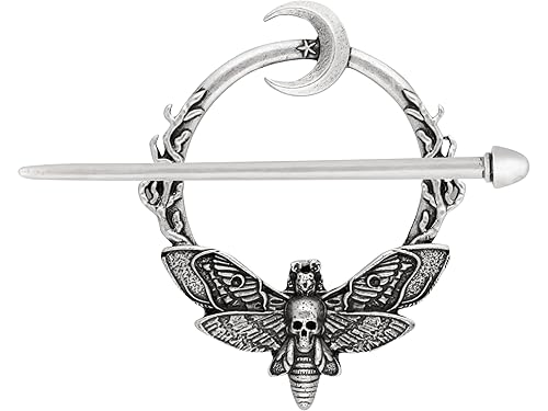 HAQUIL Crescent Moon Moth Hairpin Gothic Hairpin with Trendy Design