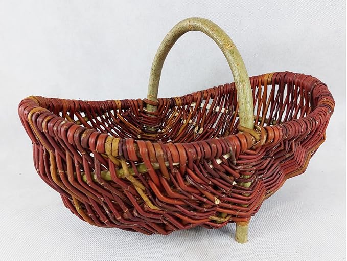 Wicker Garden Basket Natural wicker colour (36cm) Amazon.co.uk Garden