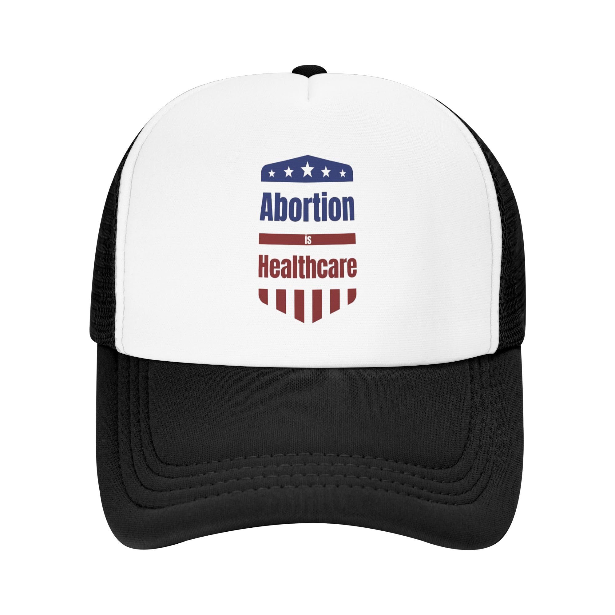 Abortion is Healthcare Trucker Hat Pro Choice Womens Rights Baseball Cap Mesh Back Adjustable Hats for Kids - Black