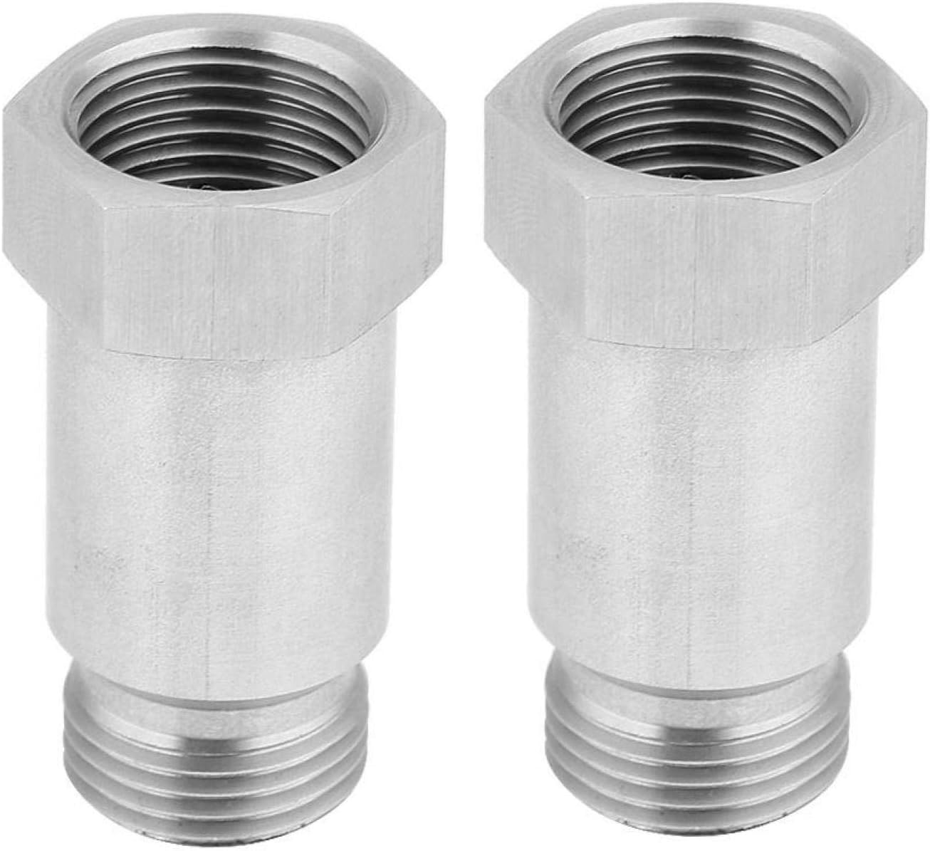 Spark Plug Nonfoulers, 2 Pack O2 Sensor Extension O2 Stainless Steel