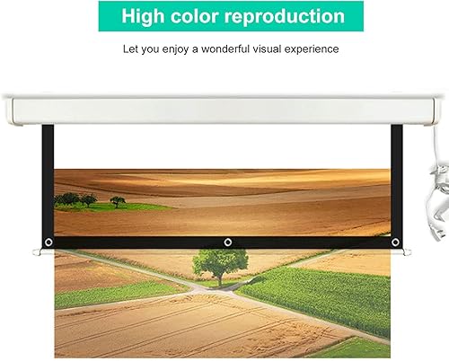 Miniatura 5 de 60-100inch Projector Screen, 169 HD Portable Non Crease Foldable Projection Screen, 3D Film Projector Wall Screen, Curtain Wall Mount White Movie