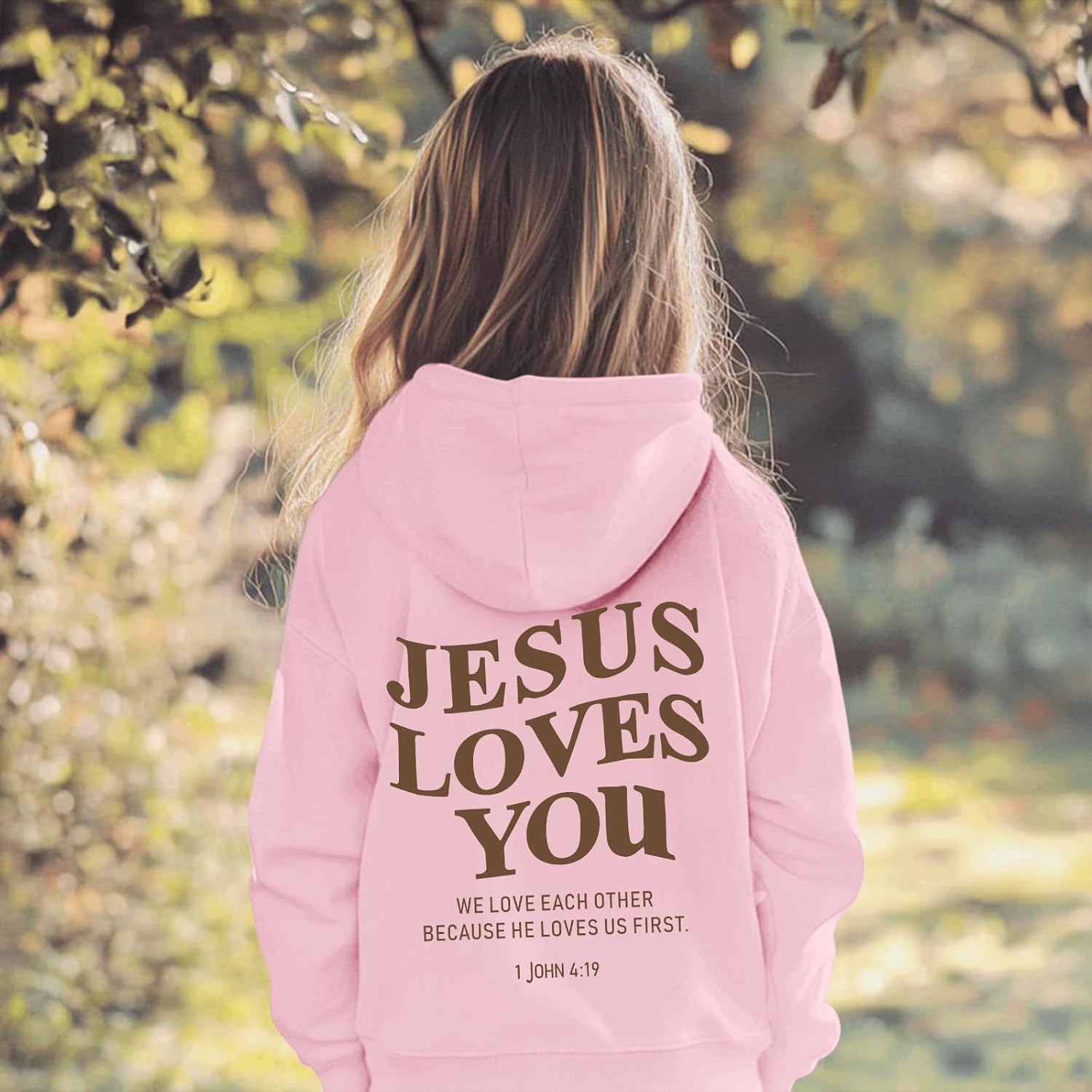 Jesus Loves You Jesus Is King Christian Hoodie for Girls God Bible Verse Religious Faith Sweatshirt Cute Graphic Top - Image 6
