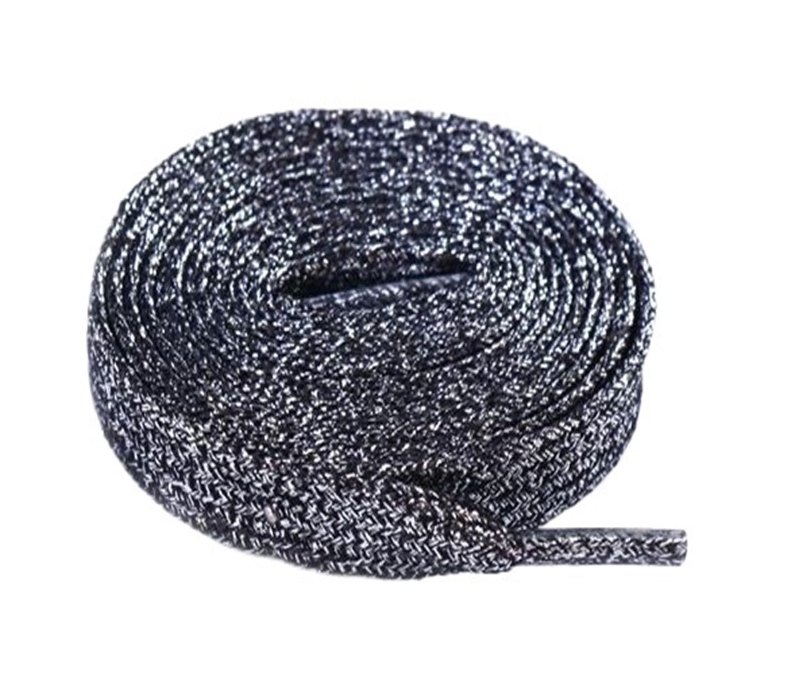 Sznurowadła, Kolorowe sznurowadła Metaliczne błyszczące złote(Black Silver,140cm)