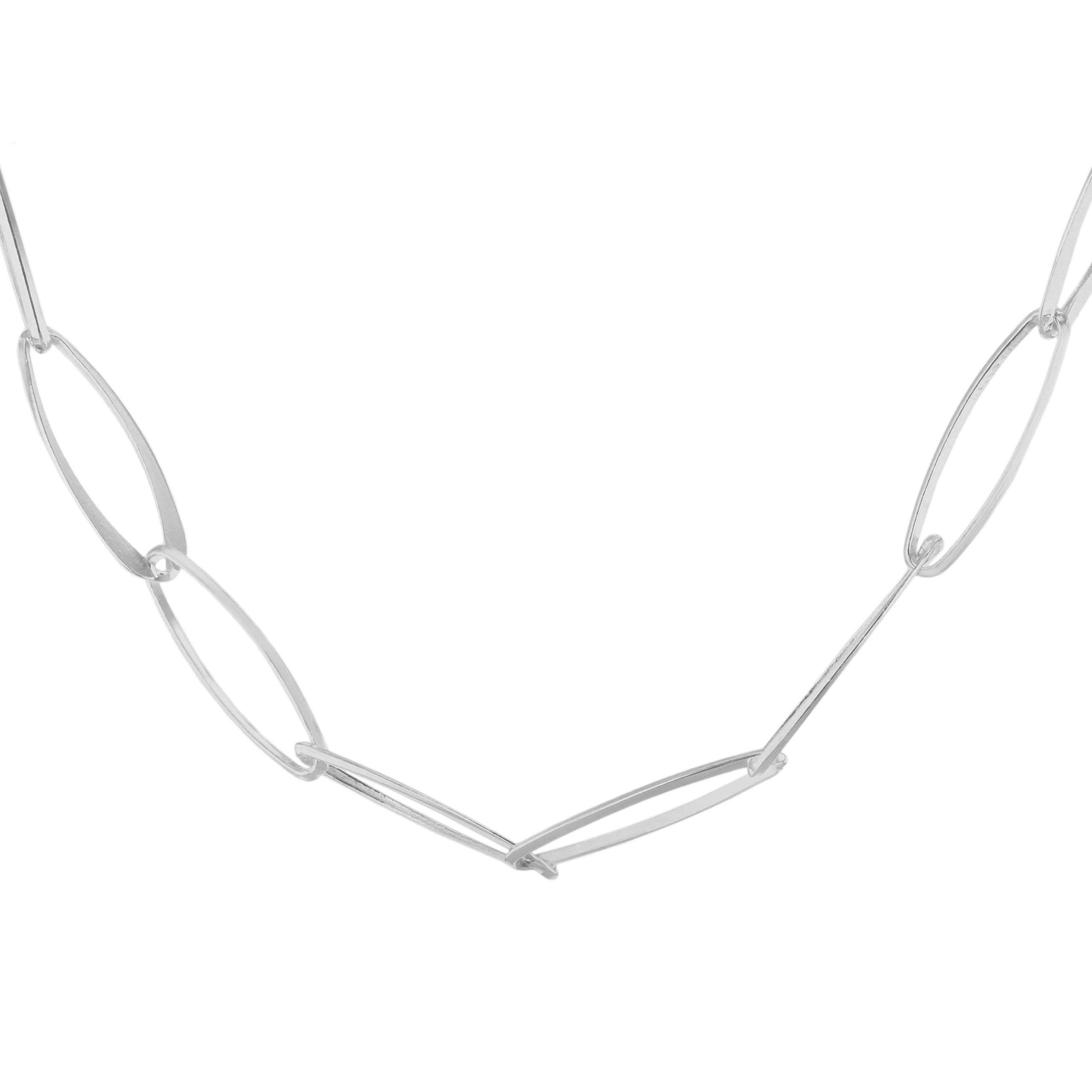 Tuscany Silver Bracciale Donna In Argento 925, Catena Origami, Lunghezza 51 Cm
