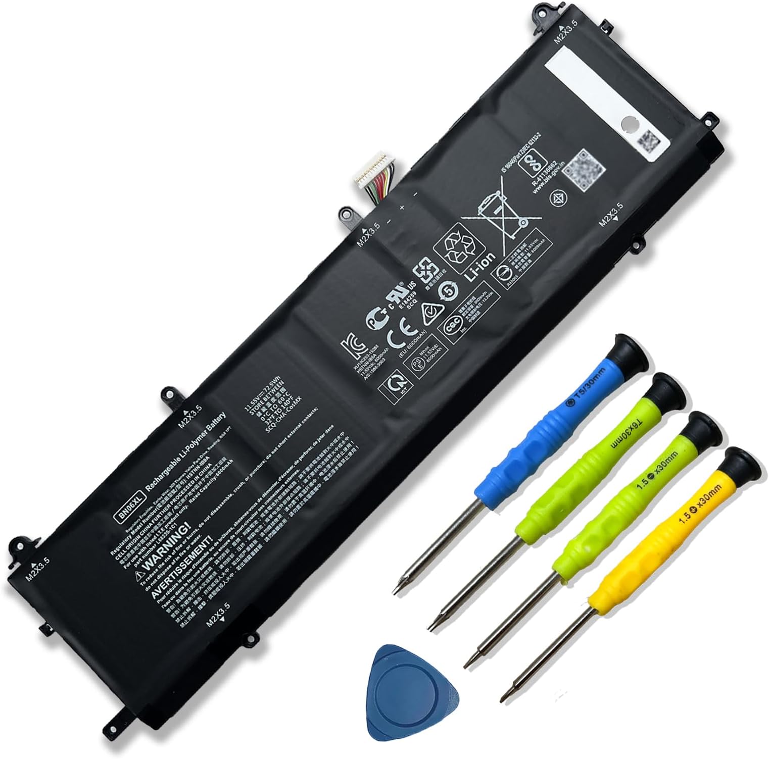 72.9Wh BN06XL L68299-005 Laptop Battery Replacement for HP Spectre X360 15 15-EB 15-EB0005UR X360 Convertible 15-EB0005NI Series Notebook BN06072XL L68235-1C1 HSTNN-IB9A 68299-0055 11.55V