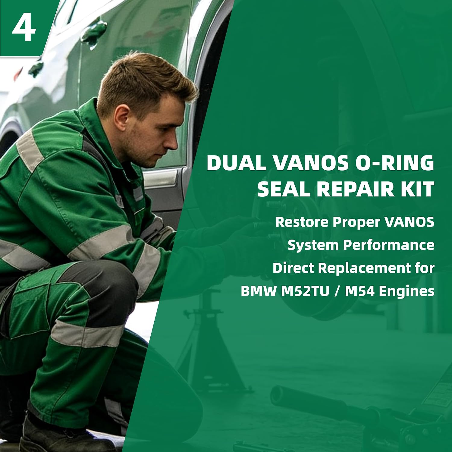 VANOS O-Ring Seal Repair Kit Compatible with Select BMW M52TU M54 Engines 1998-2006 - Timing Solenoid Gasket Replacement Set for E36 E39 E46 E53 E60 E83 E85 - Replaces 11361433513 11361748745