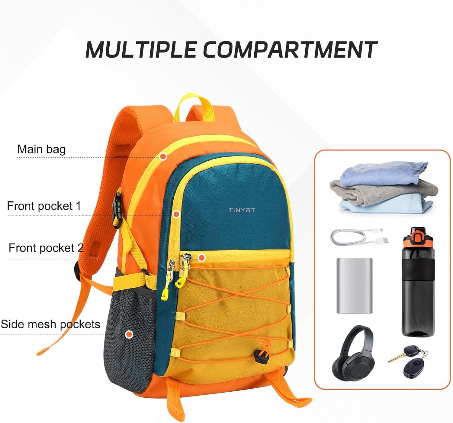 Hiking Backpack for Women and Men Waterproof Hiking Daypack Lightweight Camping Backpack for Urban Travel Cycling Biking - Image 4