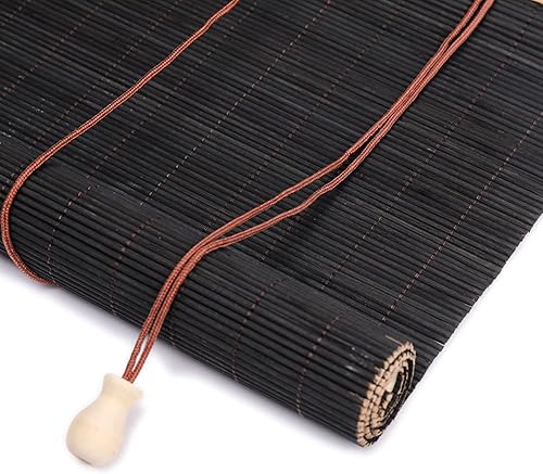 KDDEON Cortinas enrollables de bambĂş negro, cortinas enrollables de bambĂş, cortinas enrollables para filtrar la luz, cortina de privacidad para KDDEON Cortinas enrollables de bambĂş negro, cortinas enrollables de bambĂş, cortinas enrollables para filtrar la luz, cortina de privacidad para