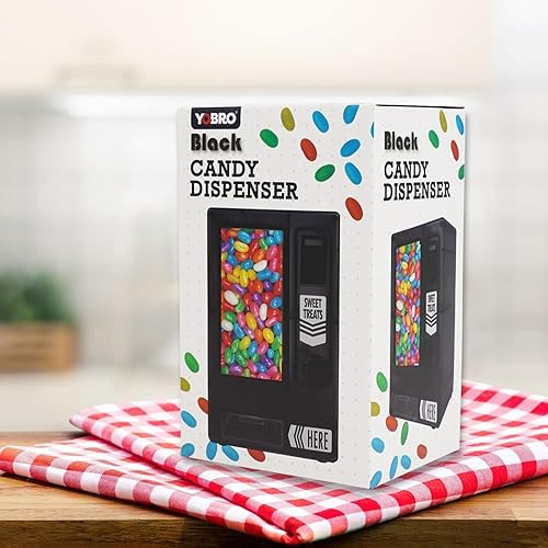 Miniatura 7 de YOBRO Dispensador de dulces, bonita máquina expendedora para escritorio, máquina manual de dulces, dispensar mini caramelos, regalo de cumpleaños y
