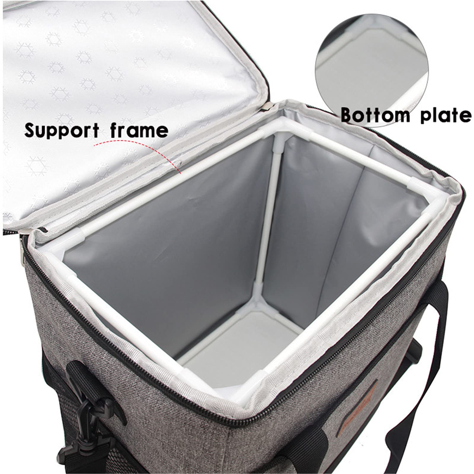 Sac Isotherme,Grande Portable Lunch Bag Sac-Glacière Cooler Bag Sac De Repas Glaciere Souple Isotherme 35L,pour Plage Camping Travail BBQ (Blue)