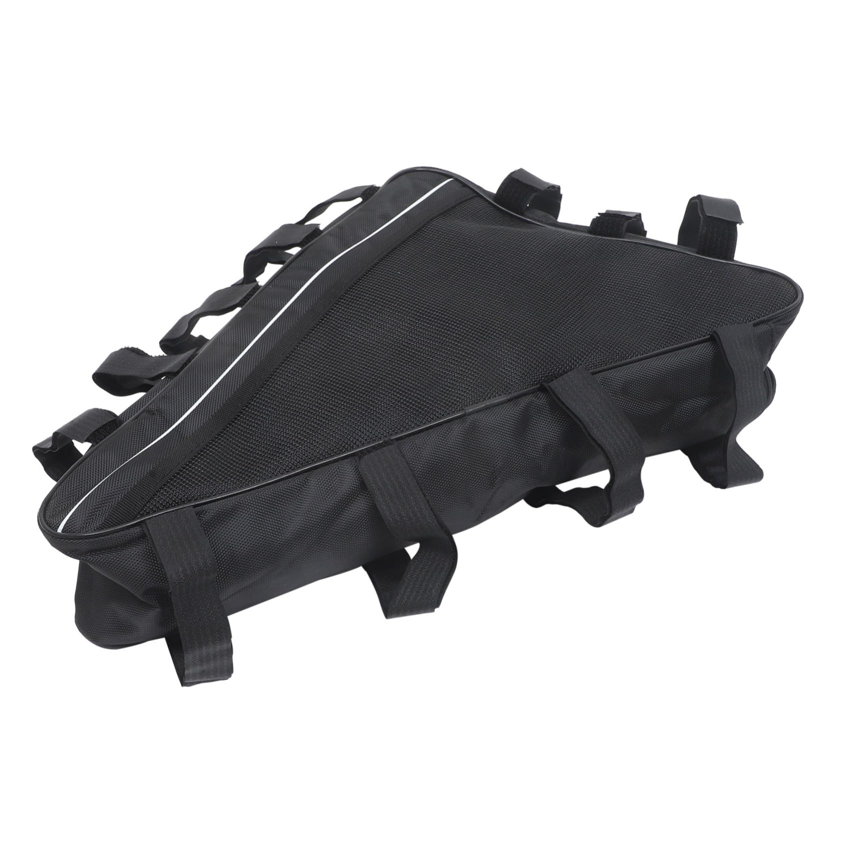 VOSAREA Borsa da Telaio Bici Triangolare per Bici Elettrica, Borsa Porta Batteria Oxford Nero, Resistente e Capiente, per Ciclismo e Trekking