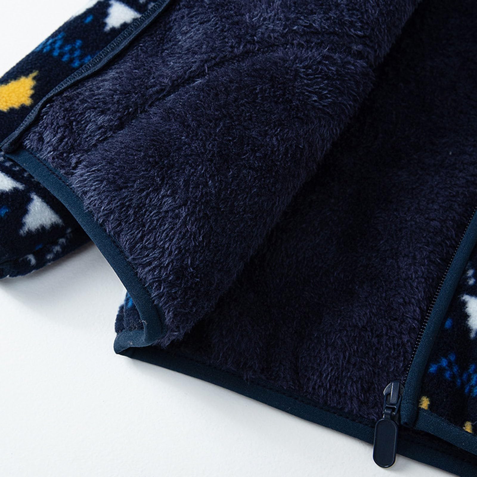 Generisch Chaqueta de forro polar para niños pequeños, con capucha, cremallera de manga larga, gruesa y cálida, chaqueta para niños