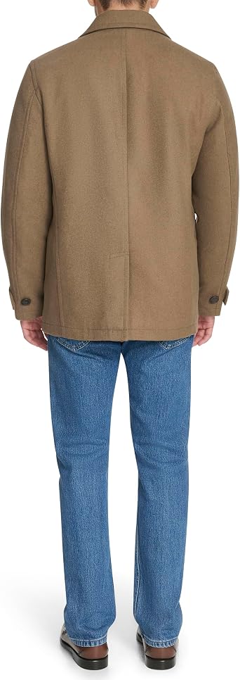 DOCKERS Men's Wool Blend Peacoat