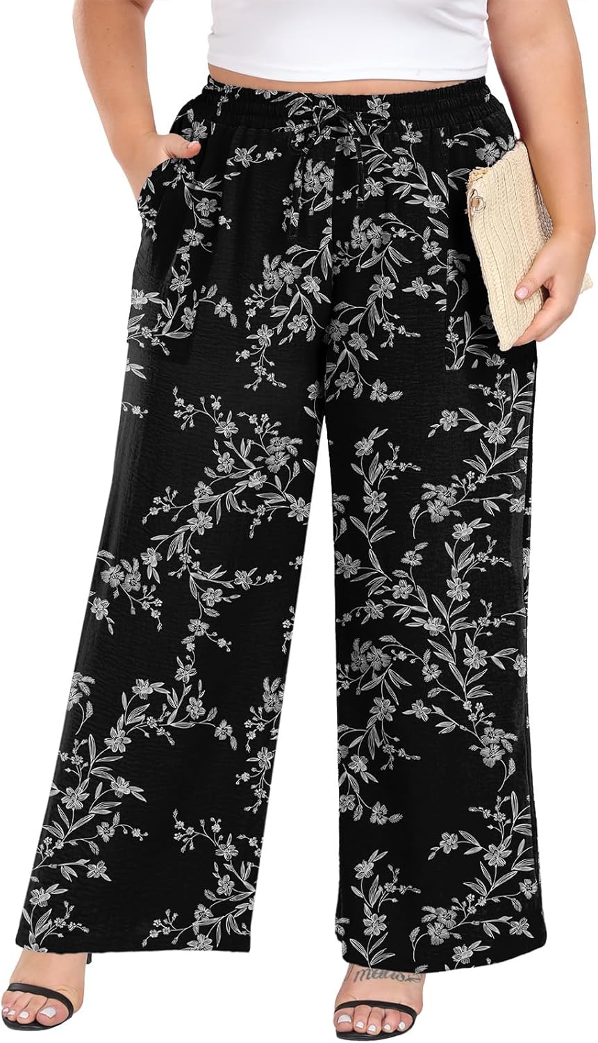 Black White Floral