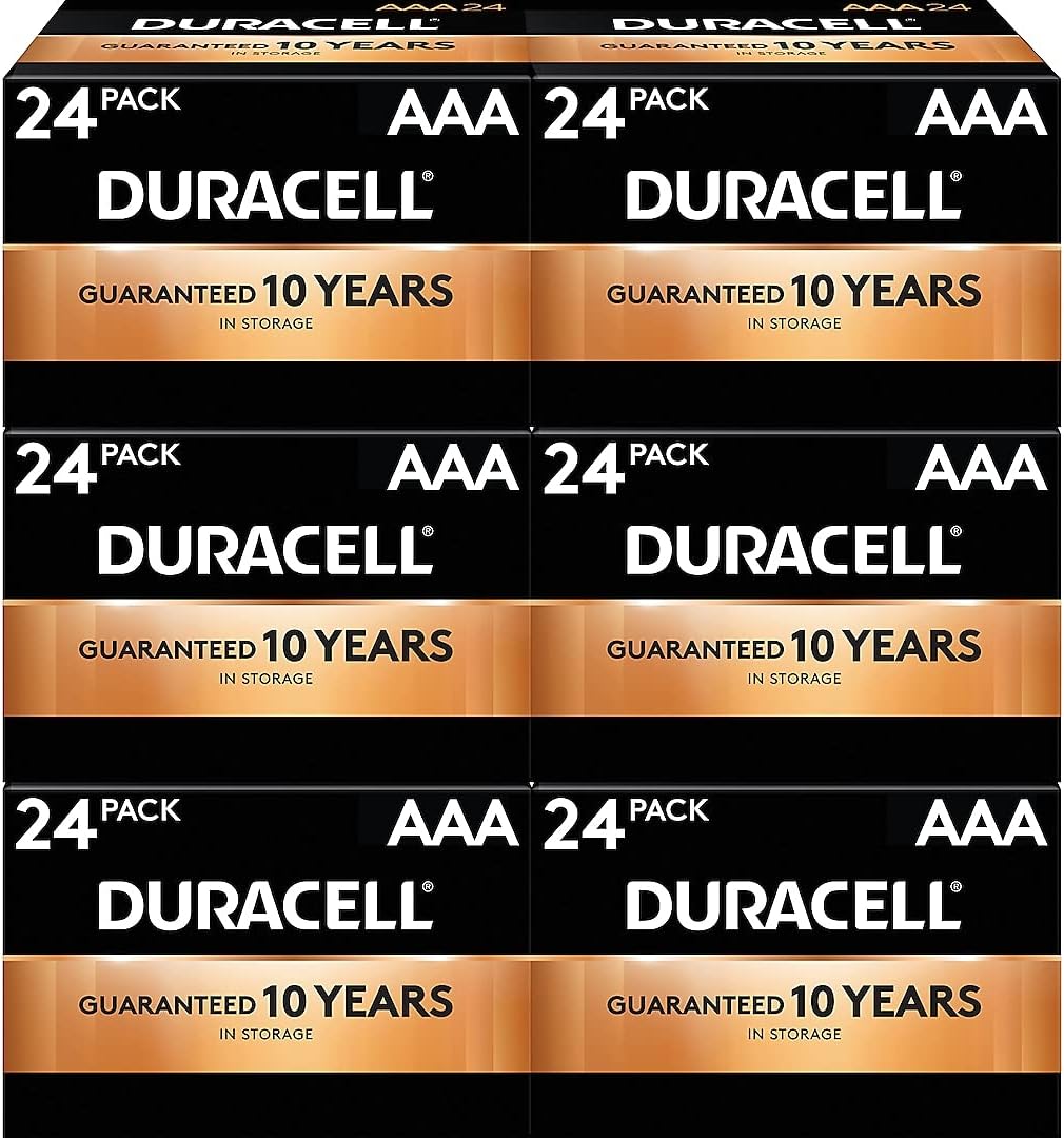 Duracell MN2400BKD CopperTop Alkaline Batteries, AAA, 144/CT : Health & Household