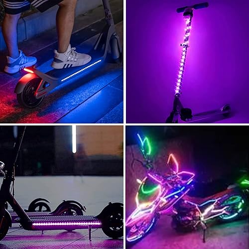 Miniatura 6 de HEDYNSHINE Tira de luces LED que funcionan con pilas de 20 pies, tira de luces LED USB con batería, control por aplicación de teléfono inteligente,