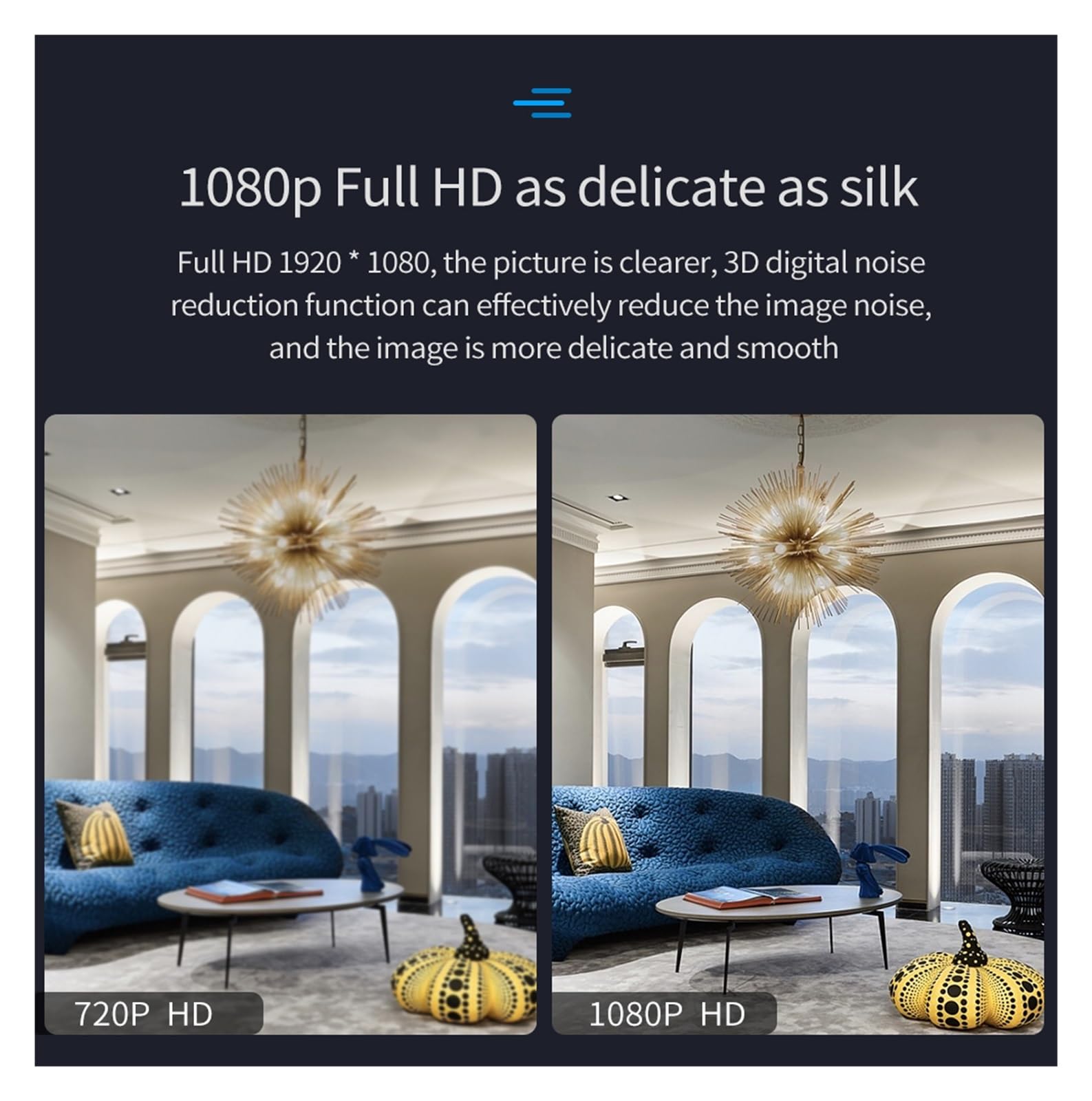 Sistemi di Sicurezza per La Casa di Allarme con Sensore di Movimento Immune agli Animali Domestici Telecamera IP WiFi Wireless Smart Home Security App Control(Pet Immune-N.)