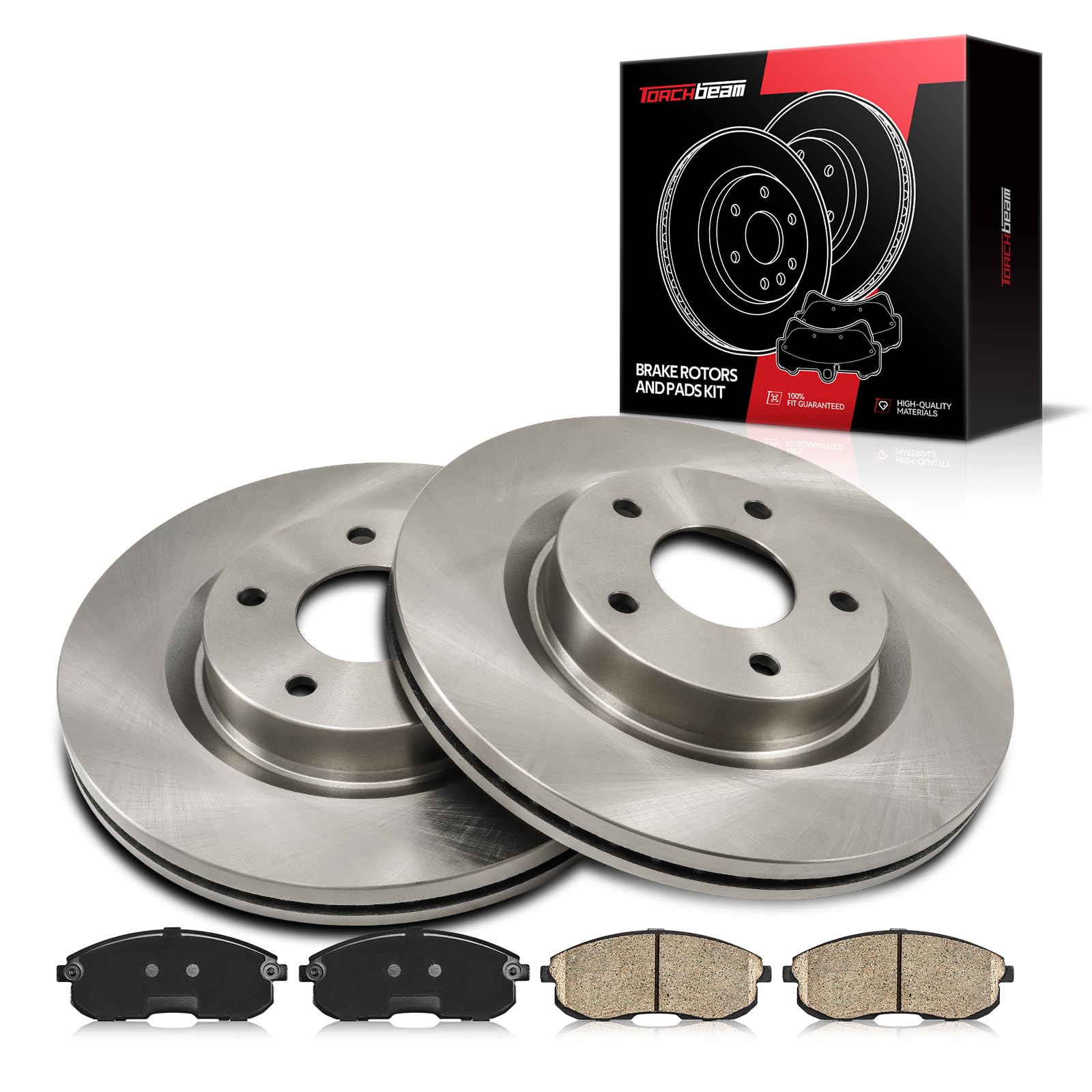 Photo 1 of *** MISSING SOME PIECES*** Front Brake Rotors and Pads kit Torchbeam replacement for 2007-2010 Altima, 31464+D815A Ceramic Brake Pads and Rotors