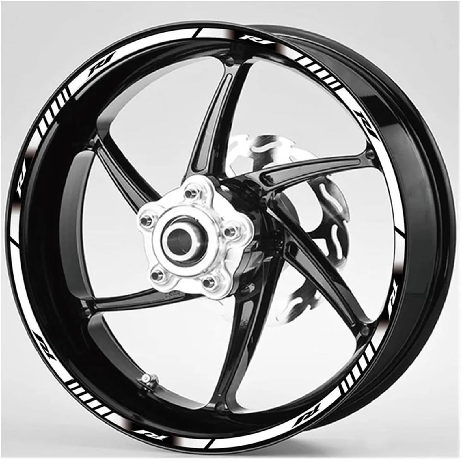 Motorradzubehör Innenradaufkleber Felgen-Reflex-Dekorationsaufkleber Felgenaufkleber Für Yamaha R1 R1A(Style 3)